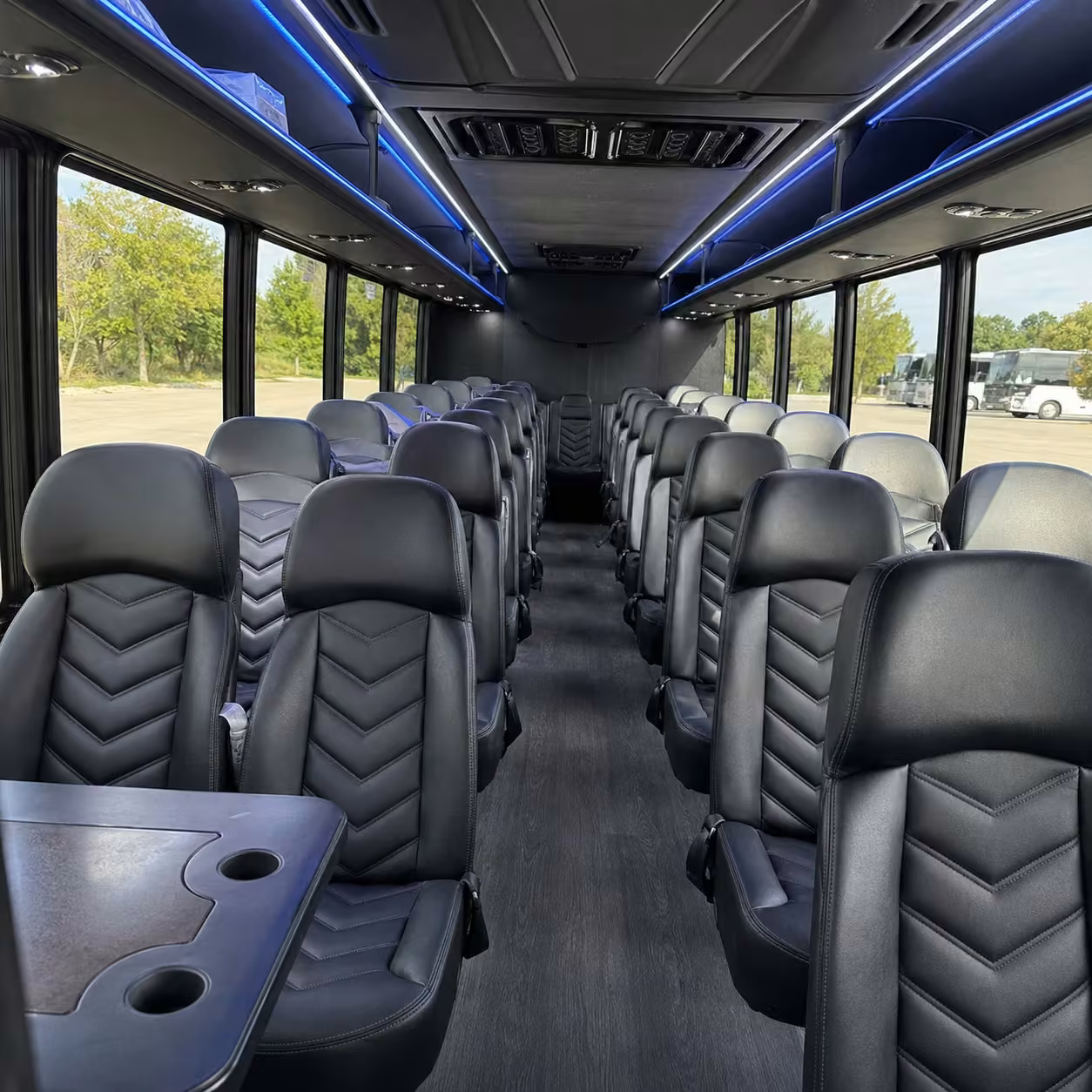 15 35 passenger minibus inside