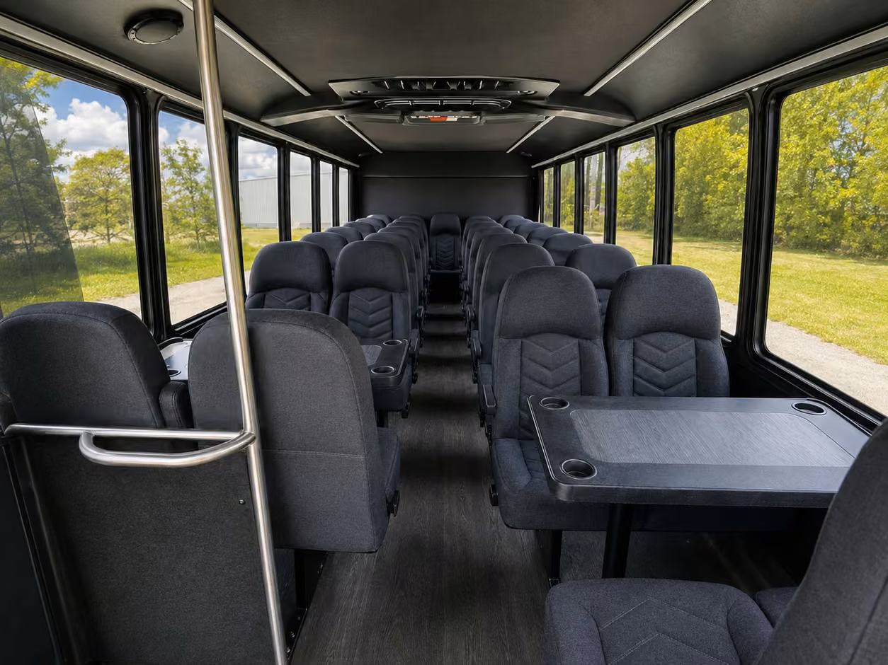 15 35 passenger minibus interior