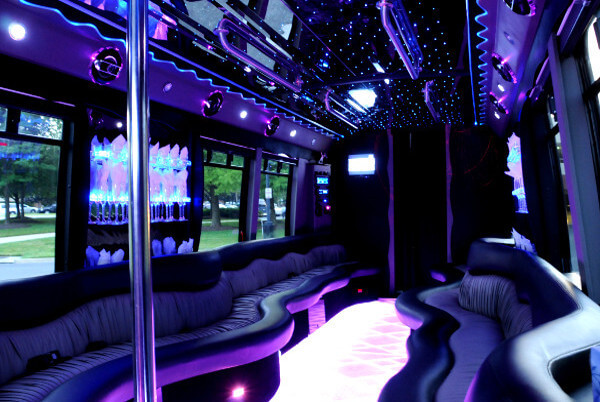 18 passenger party bus Searcy interior
