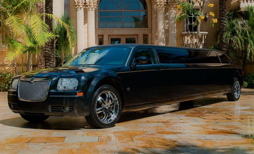 black chrysler 300 limo rental Benton