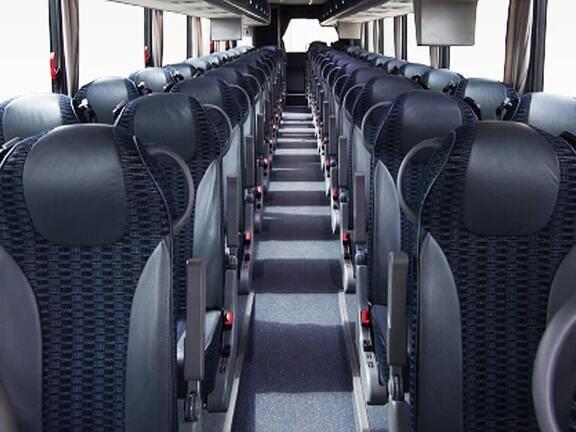 Russellville bus rental interior