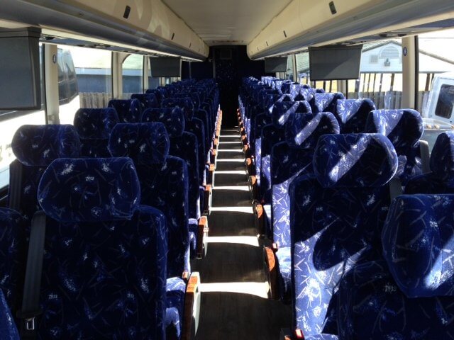 coach bus rental Russellville interior