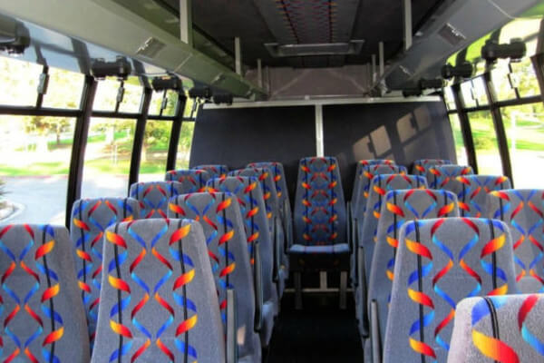 shuttle bus Fayetteville interior