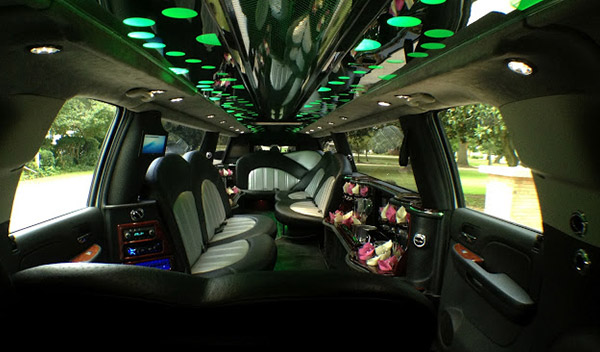 black escalade limo interior